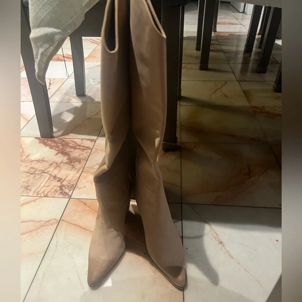 Steve Madden Tan Over the Knee Boots